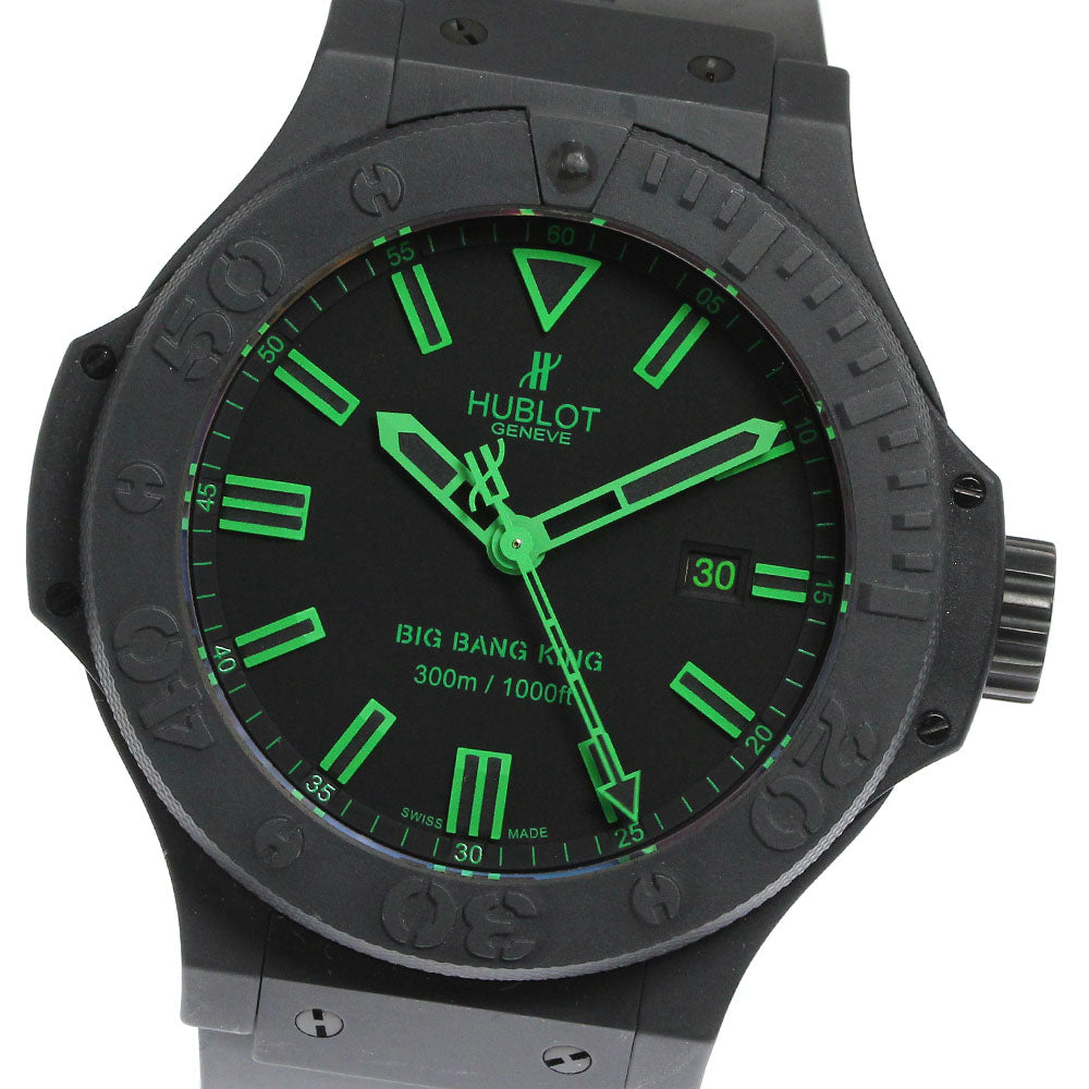HUBLOT Big Bang King King All Black/Green 322.CL.1190.GR.ABG11 black Dial Automatic Men's Watch_628349
