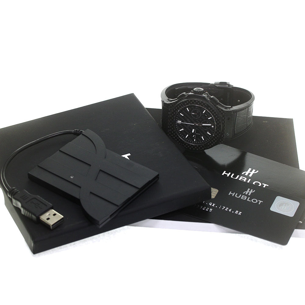 HUBLOT big bang all carbon 301.QX.1724.RX Chronograph black Dial Automatic Men's Watch_794546