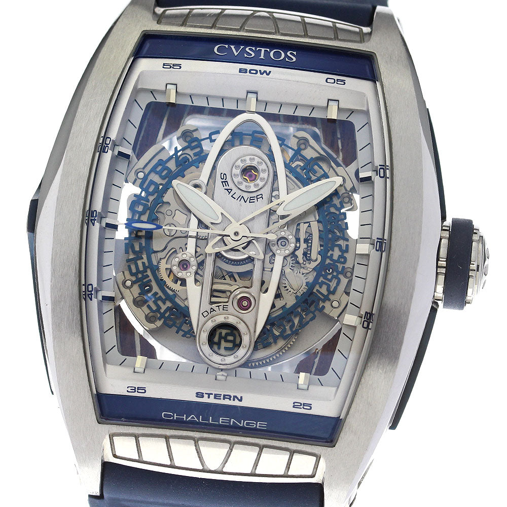 CVSTOS Challenge Sealiner CVT-SEA-ST Date skeleton Dial Automatic Men's_795501