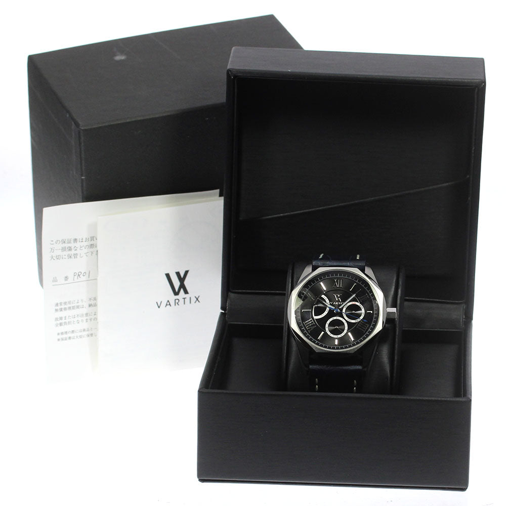 VARTIX ALIVE PR01 Power Reserve Day Date black Dial Automatic Men's Watch_798617