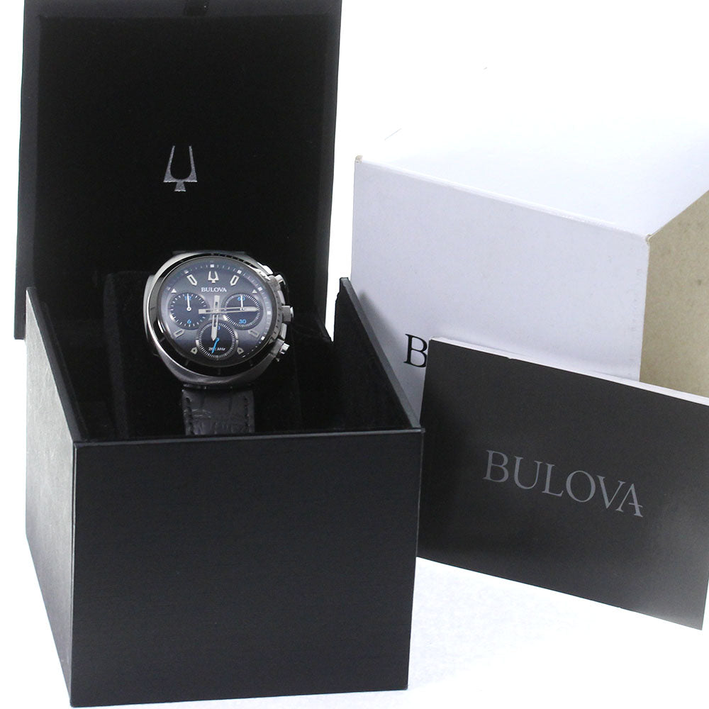 BULOVA 98A155 Chronograph black Dial Quartz Men's Watch_798635
