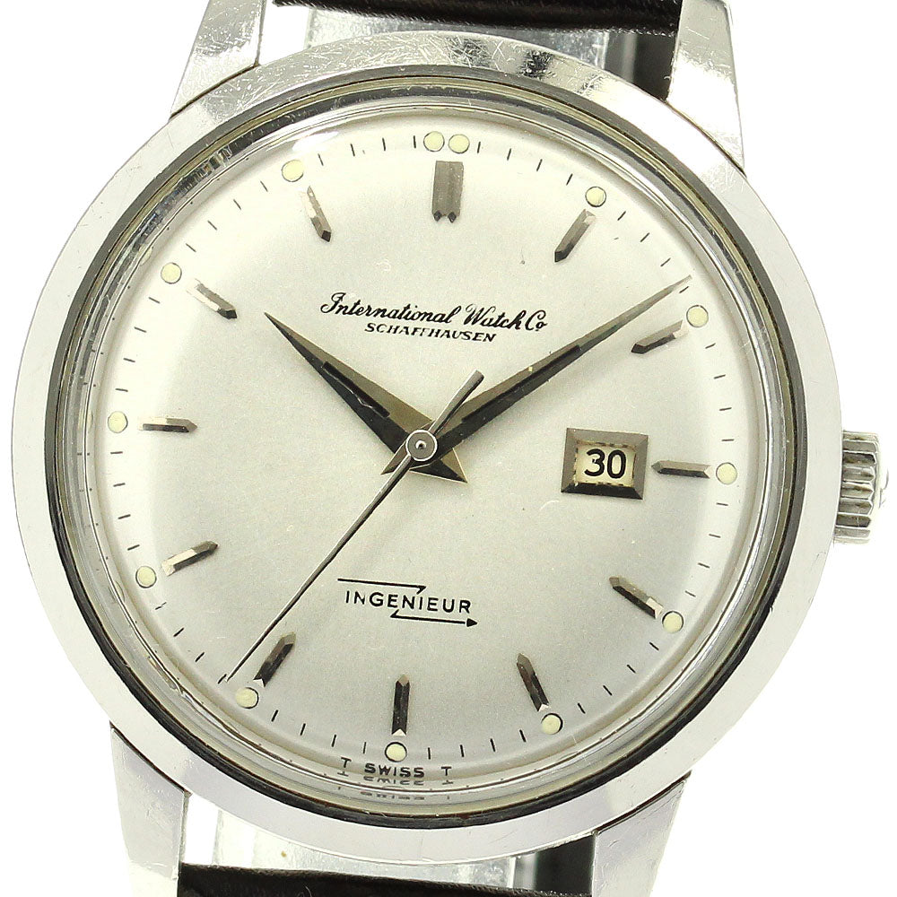 IWC SCHAFFHAUSEN In junior cal.8531 date Silver Dial Automatic Men's_801424