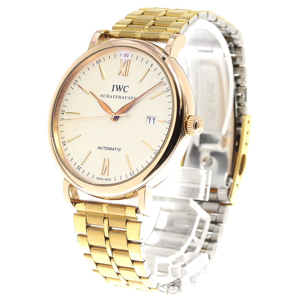 IWC SCHAFFHAUSEN Portofino IW356504 18K Pink Gold Automatic Men's Watch_803779