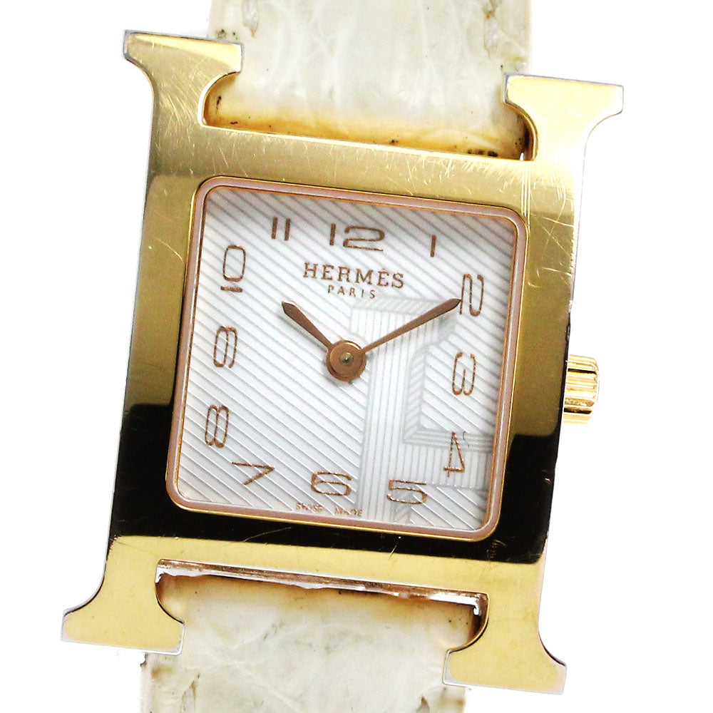 HERMES H watch HH1.202 white Dial Quartz Ladies Watch_807603
