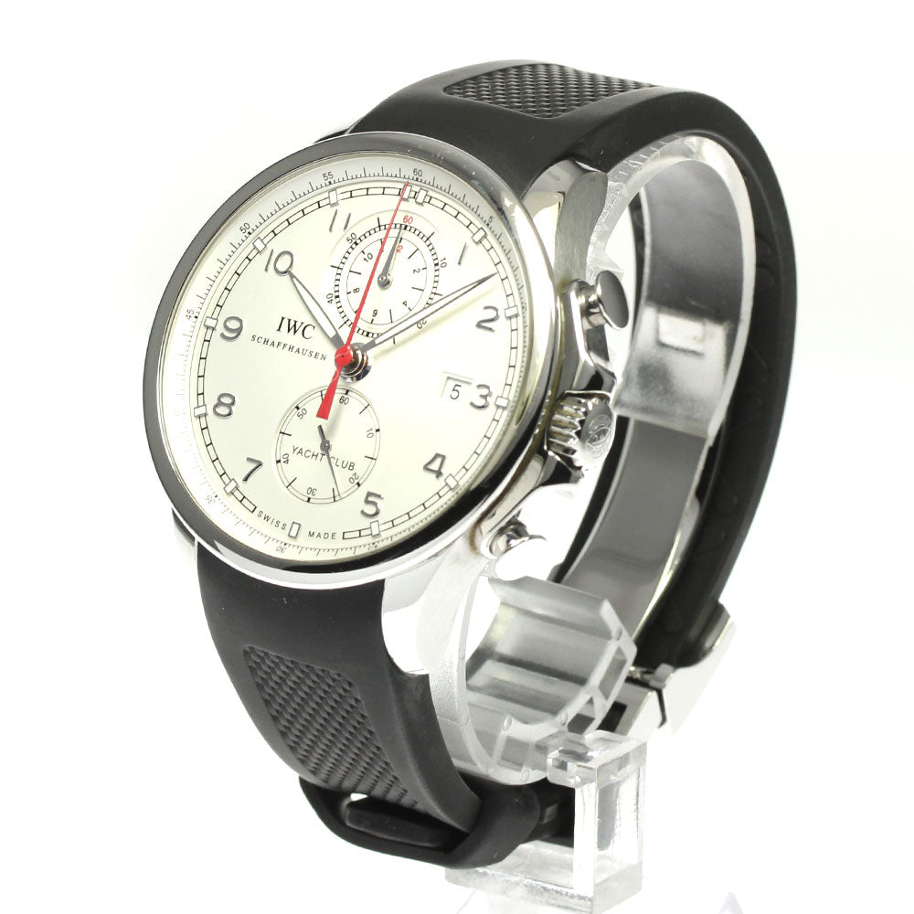 IWC SCHAFFHAUSEN Portugese Yacht Club IW390211 Chronograph Silver Dial Automatic Men's Watch_808033