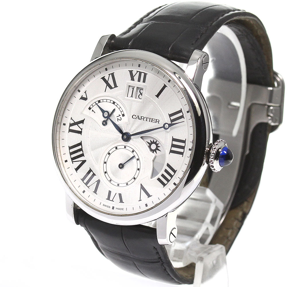 CARTIER Rotondo de Cartier W1556368 grand date retrograde Silver Dial Automatic Men's Watch_808813