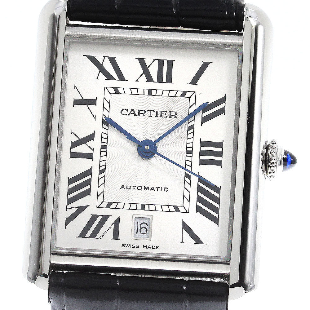 CARTIER tank mast XL WSTA0040 Date Silver Dial Automatic Men's Watch_810235