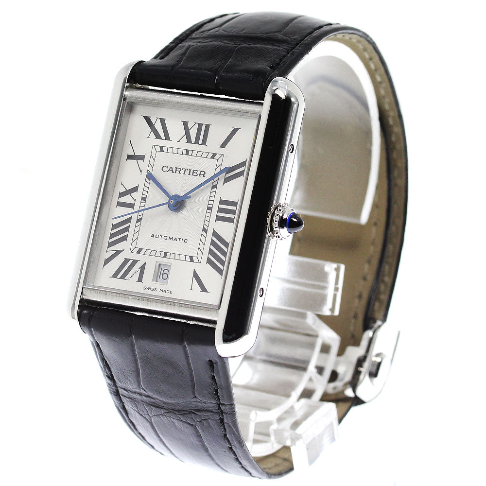 CARTIER tank mast XL WSTA0040 Date Silver Dial Automatic Men's Watch_810235