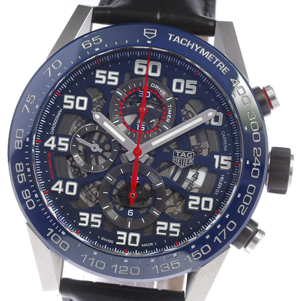 TAG HEUER Carrera Caliber Heuer 01 CAR2A1N Red bull racing Navy / skeleton Dial Automatic Men's Watch_812006