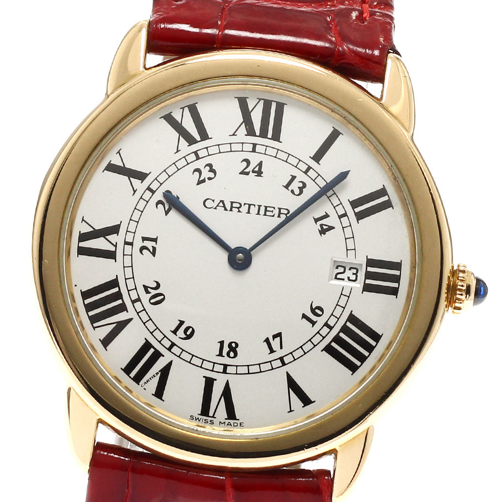 カルティエ カルティエ CARTIER W6700455 ロンド ソロ LM K18YG デイト