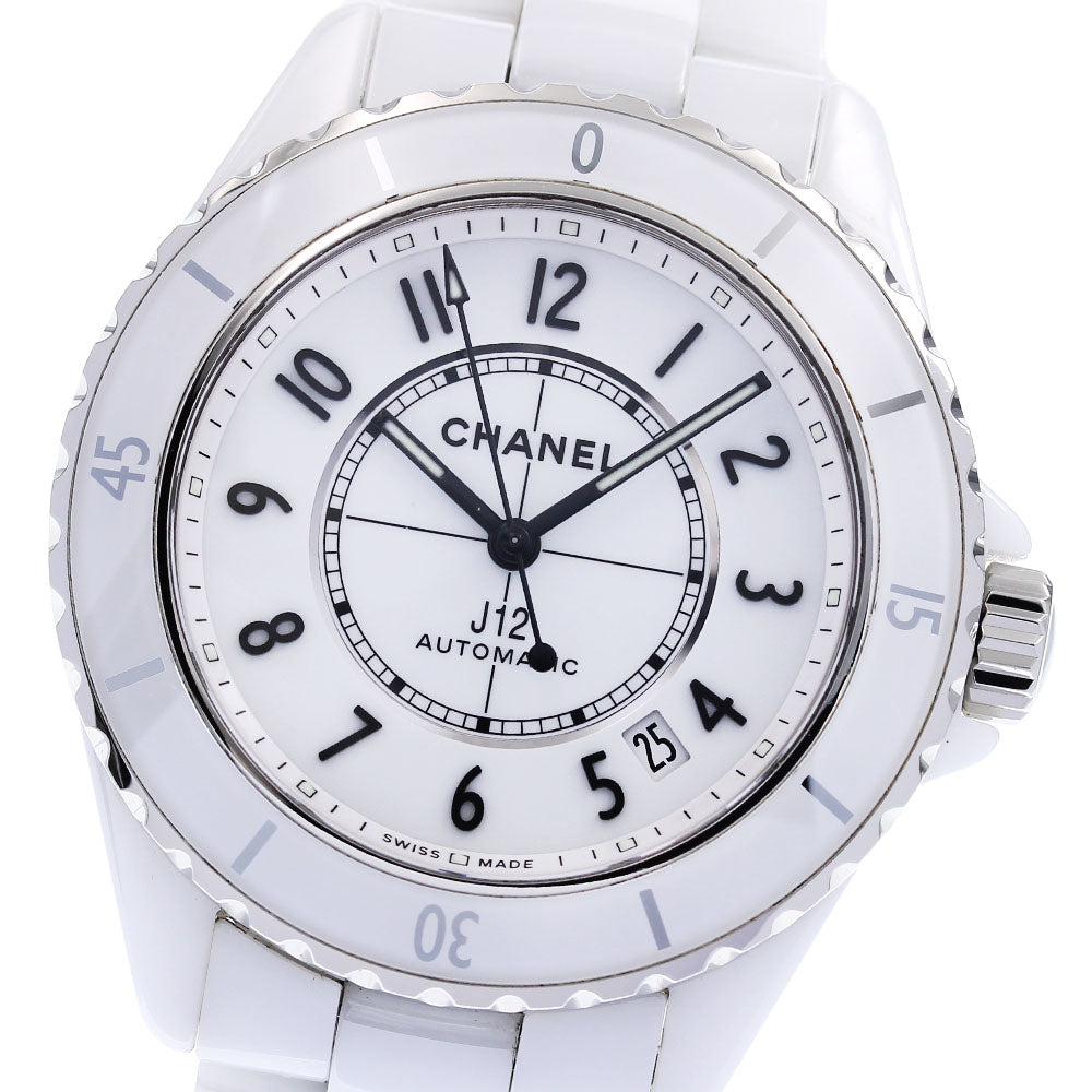 CHANEL J12 H5700 White ceramic date white Dial Automatic Men's Watch_819332
