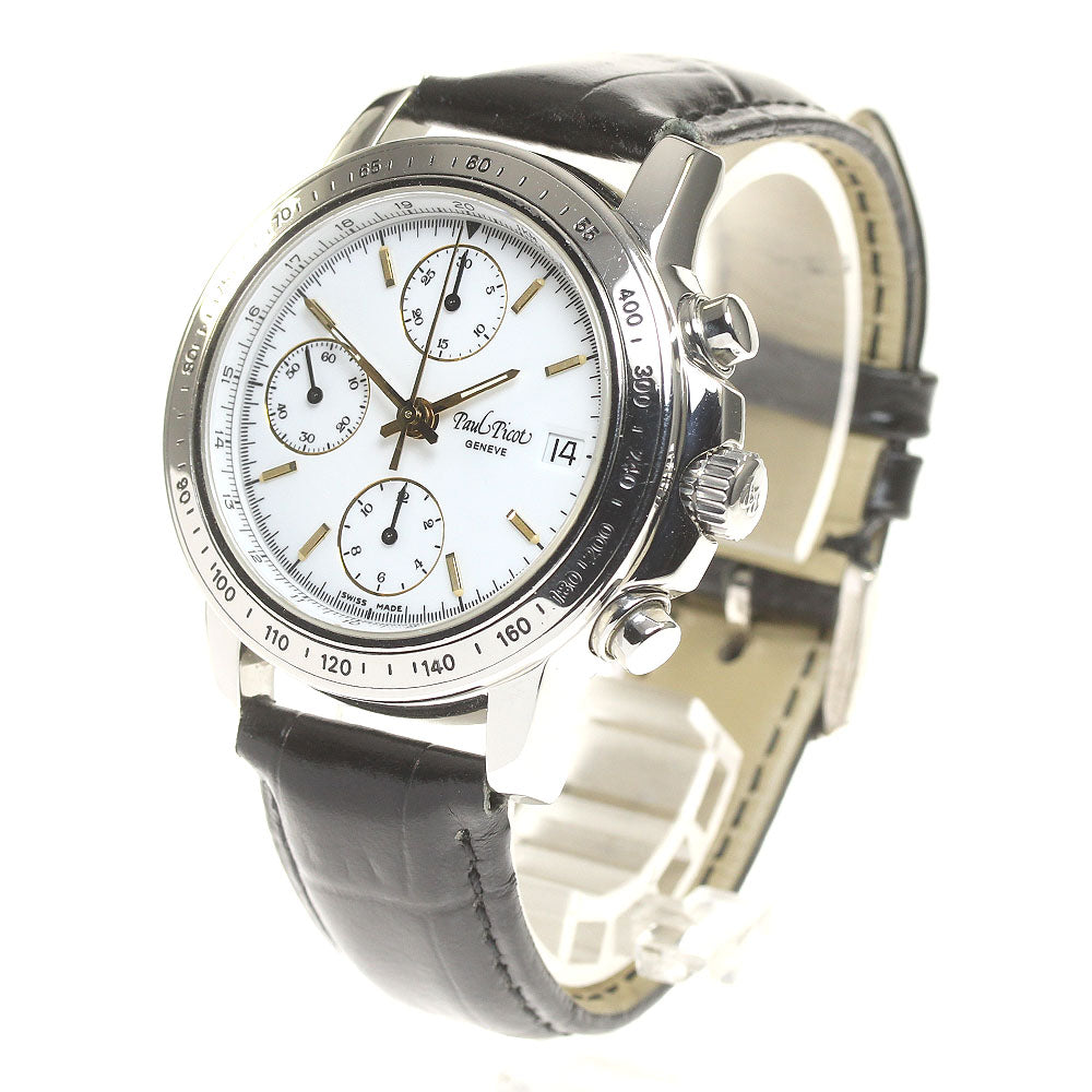 PaulPicot 4039 Chronograph Date white Dial Automatic Men's Watch_826124