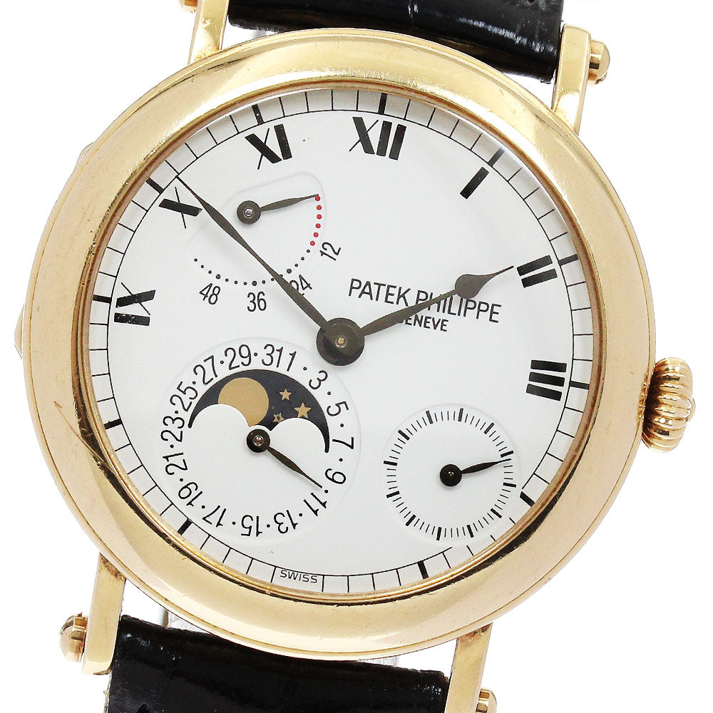 PATEK PHILIPPE Petite Complications 5054 Hunter Case Moon Phase white Dial Automatic Men's Watch_832127