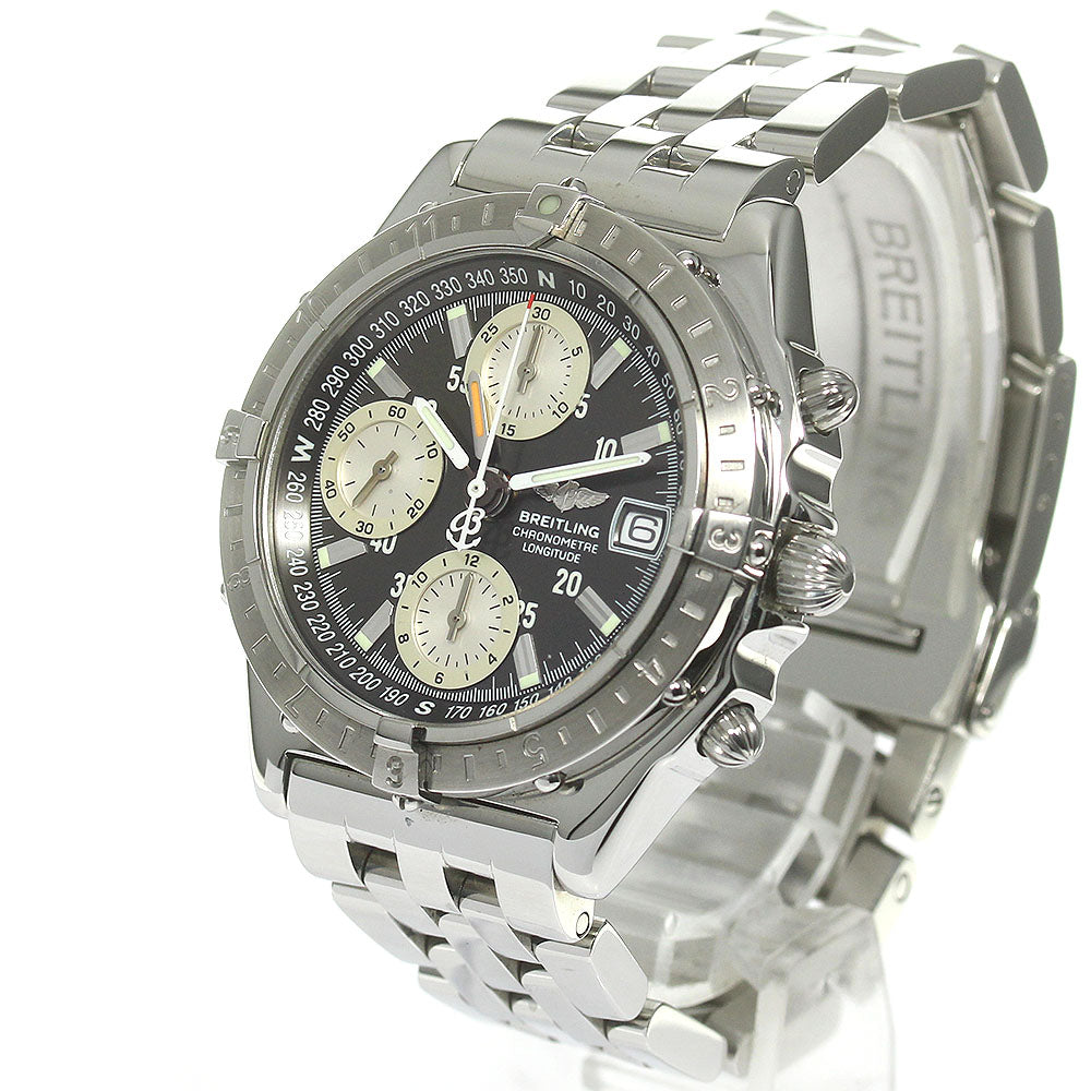 BREITLING Chronomat Longitude A20348 GMT Gray Dial Automatic Men's Watch_838096