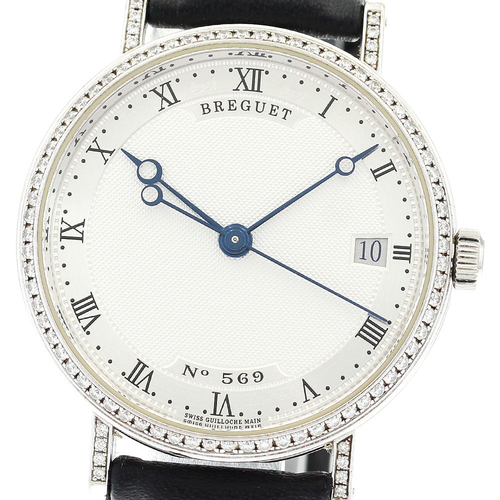 Breguet Classic 9068 K18WG diamond bezel Silver Dial Automatic Men's_845704