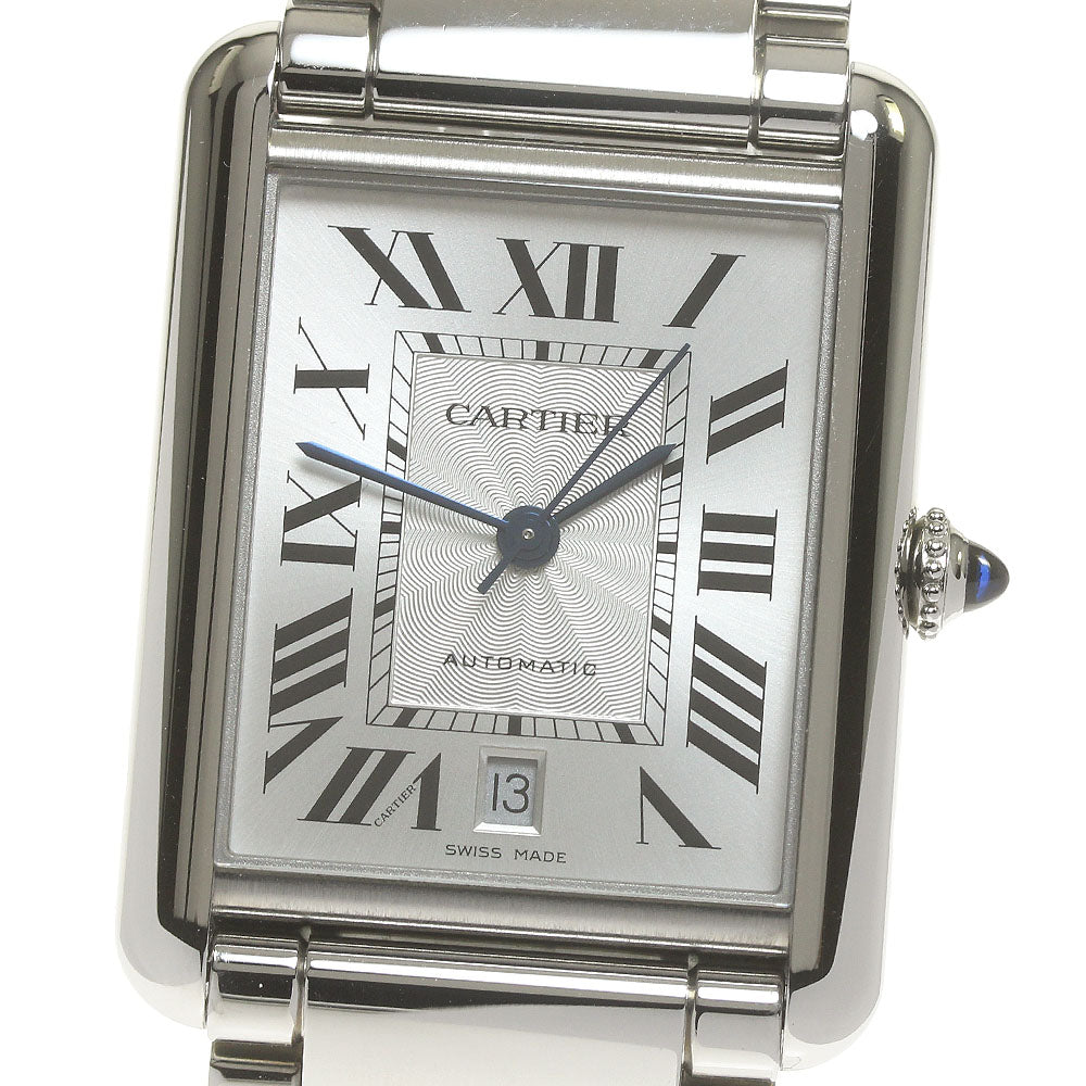 CARTIER tank mast XL WSTA0053 Date Silver Dial Automatic Men's Watch_846878