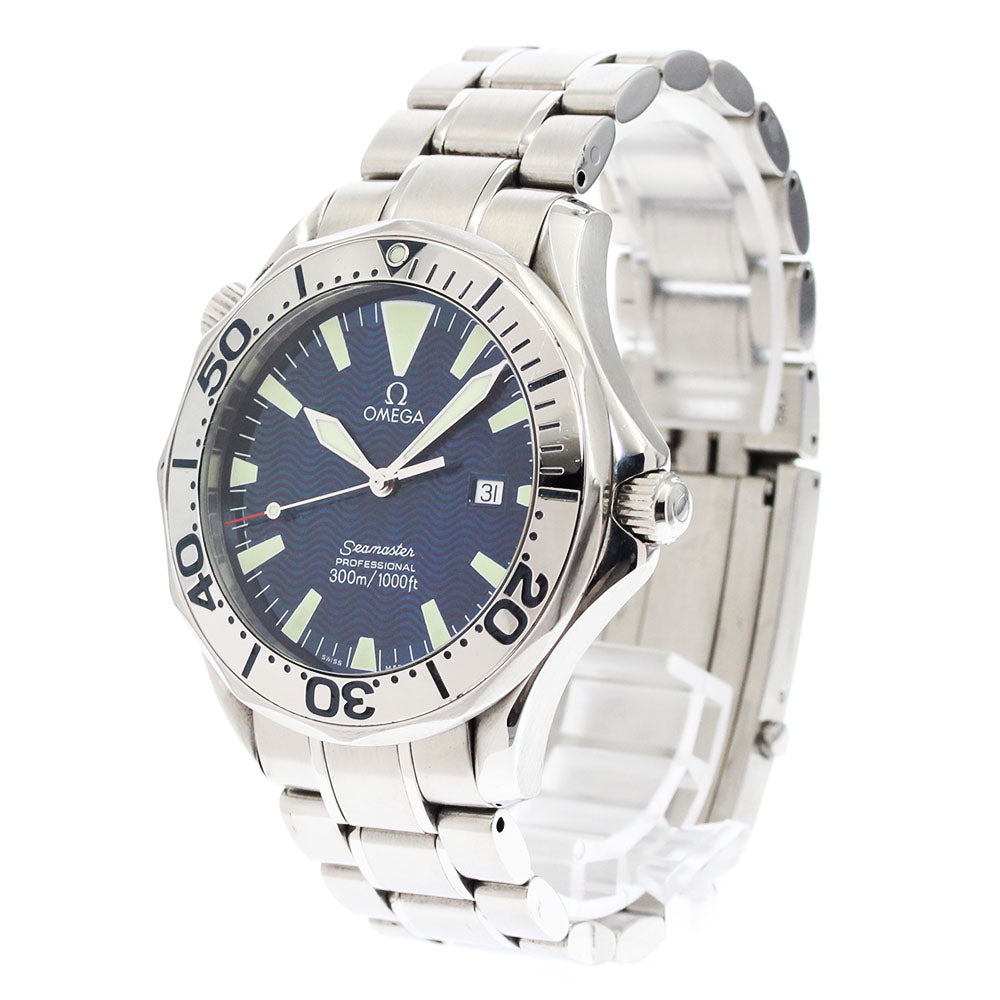 OMEGA Seamaster300 2265.80 Date blue Dial Quartz Men's Watch_847480