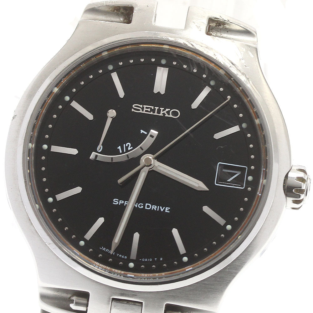 SEIKO Spring drive first model SBWA001/7R68-0A10 black Dial Spring drive Men's Watch_868318