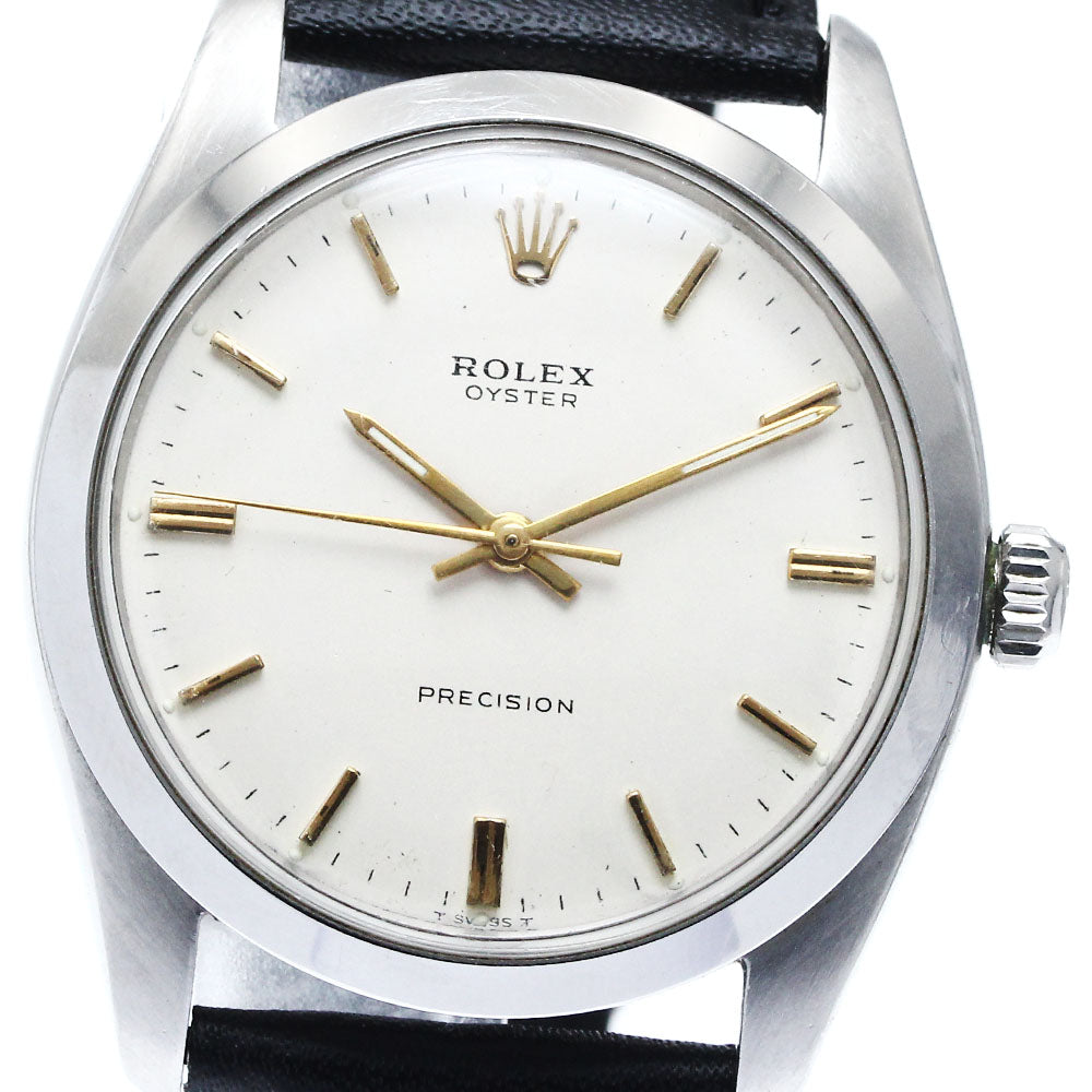 ROLEX 6424 Vintage Cal.3924 Silver Dial Hand Winding Men's Watch_868603