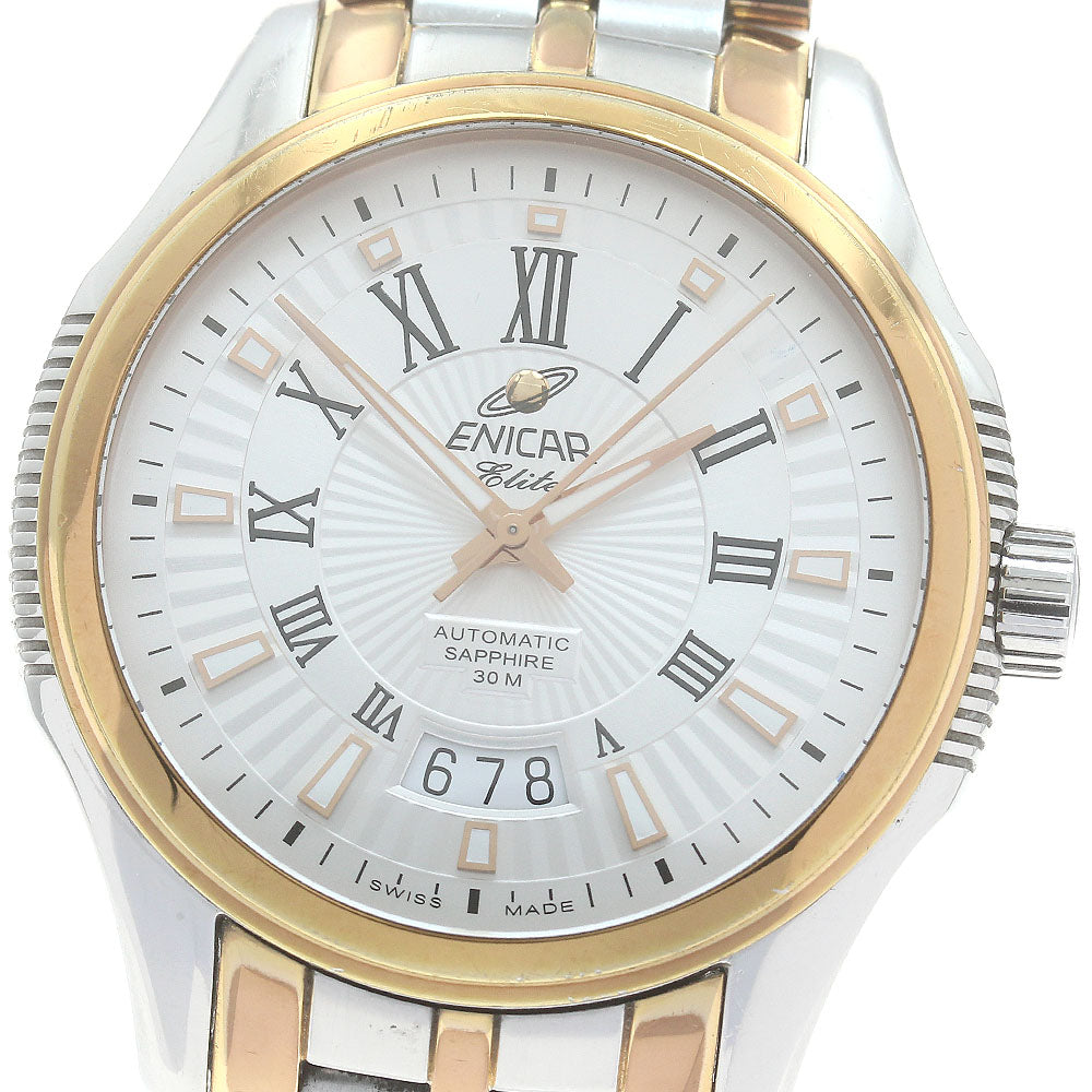 ENICAR Date Silver Dial Automatic Men's Watch_871604