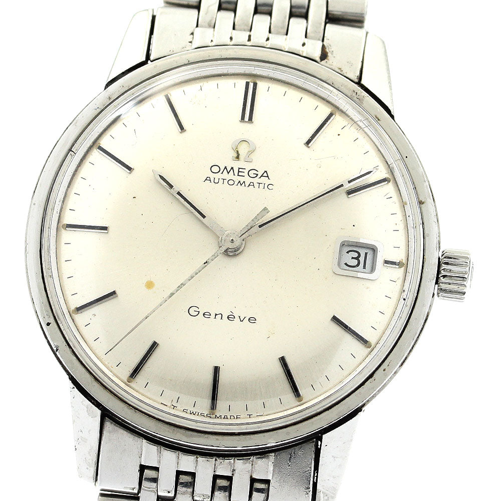 OMEGA Geneve 166.041 Cal.565 Date Silver Dial Automatic Men's Watch_874234
