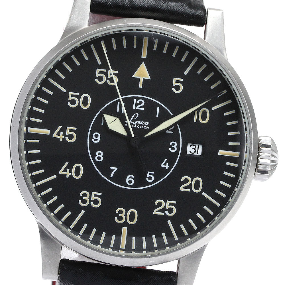 CLOSER Store - CLOSER Limited - Laco Pilot watch Date Black Dial