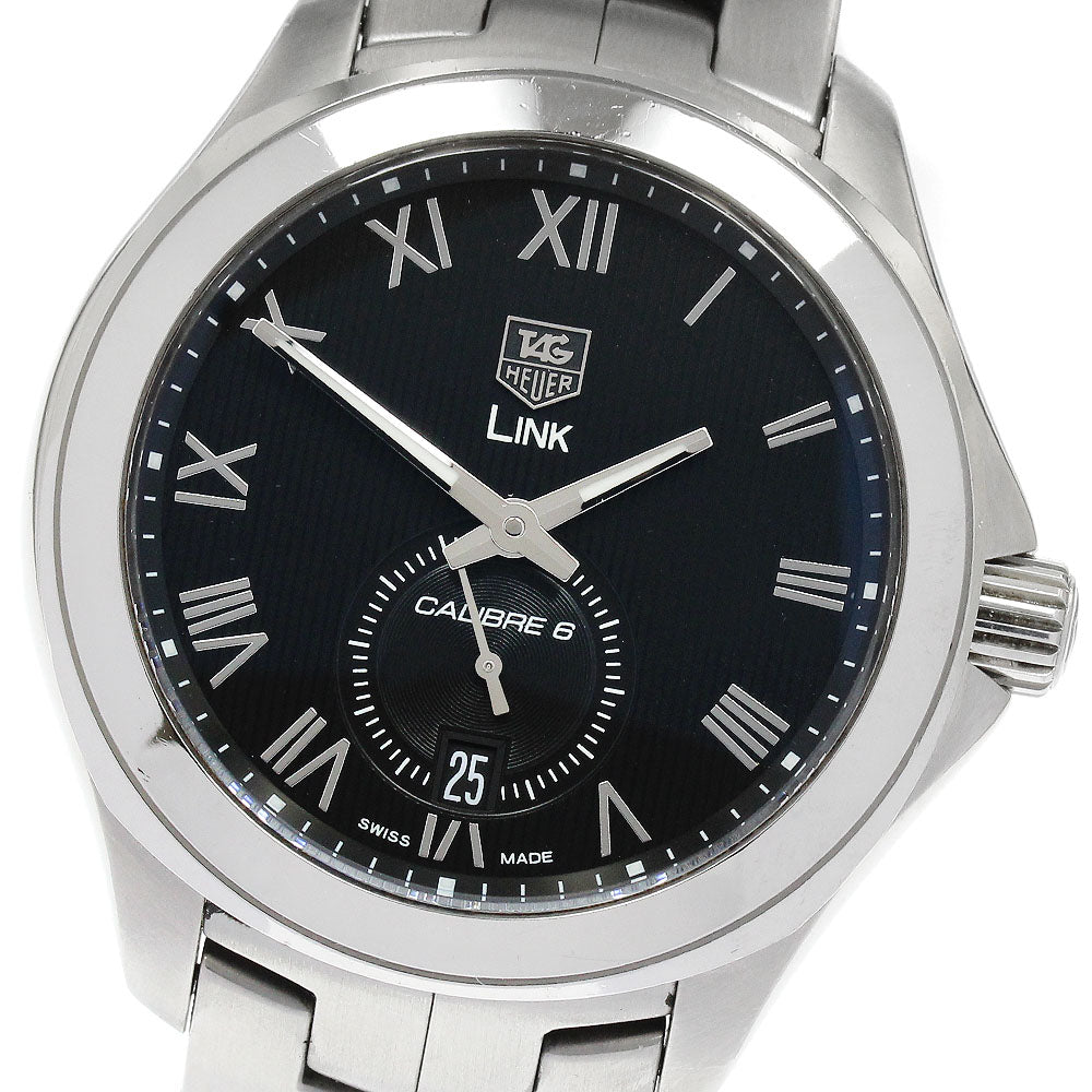 TAG HEUER Link Caliber 6 WAT2114 Date black Dial Automatic Men's Watch_876189