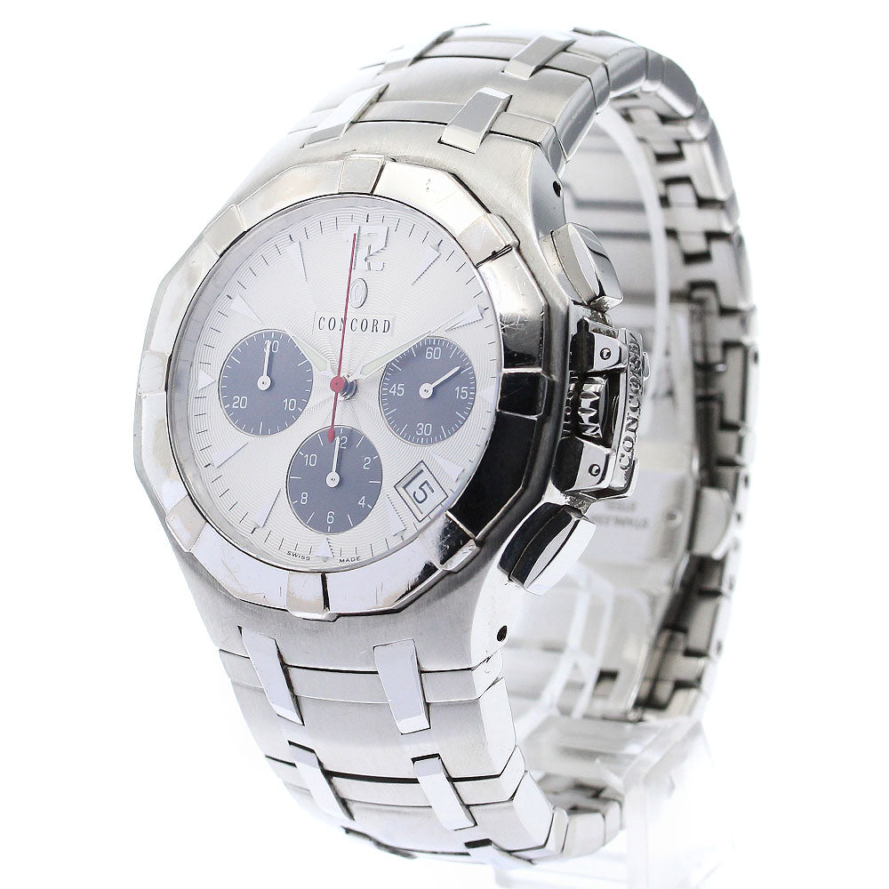 Concord Saratoga 10.H7.1892 K18WGBezel Chronograph Automatic Men's Watch_876623