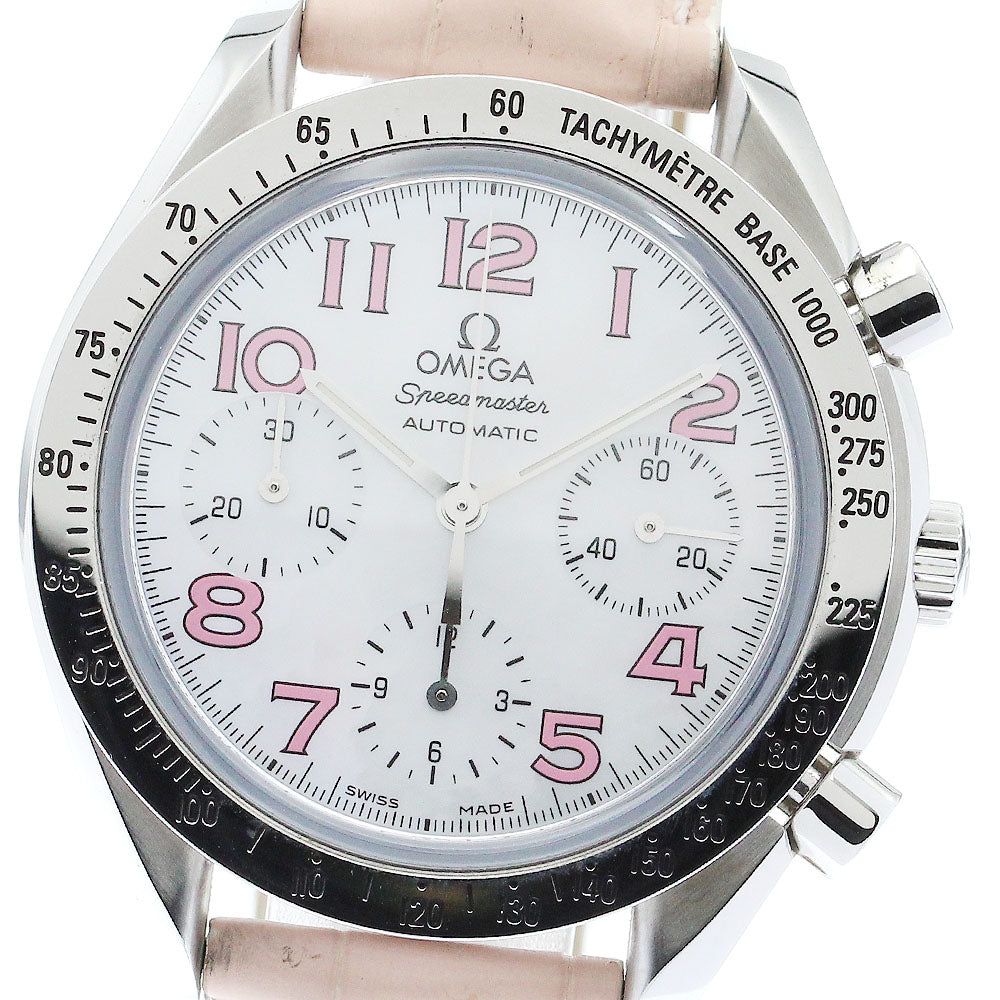 OMEGA Speedmaster 3834.74.34 Chronograph White shell Dial Automatic Men's Watch_877344