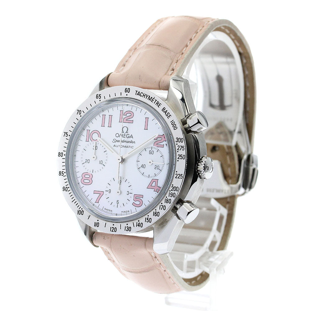 OMEGA Speedmaster 3834.74.34 Chronograph White shell Dial Automatic Men's Watch_877344