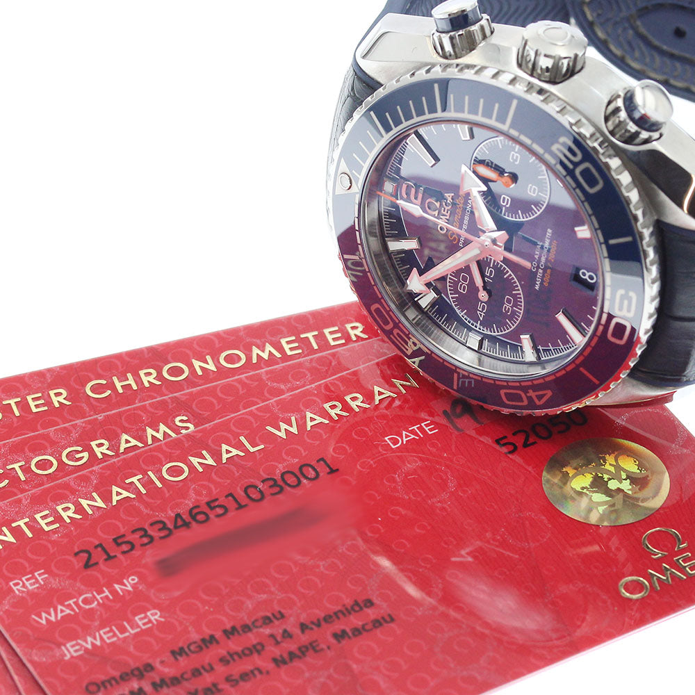 OMEGA Seamaster Planet Ocean 215.33.46.51.03.001 Chronograph Navy Dial Automatic Men's Watch_877444