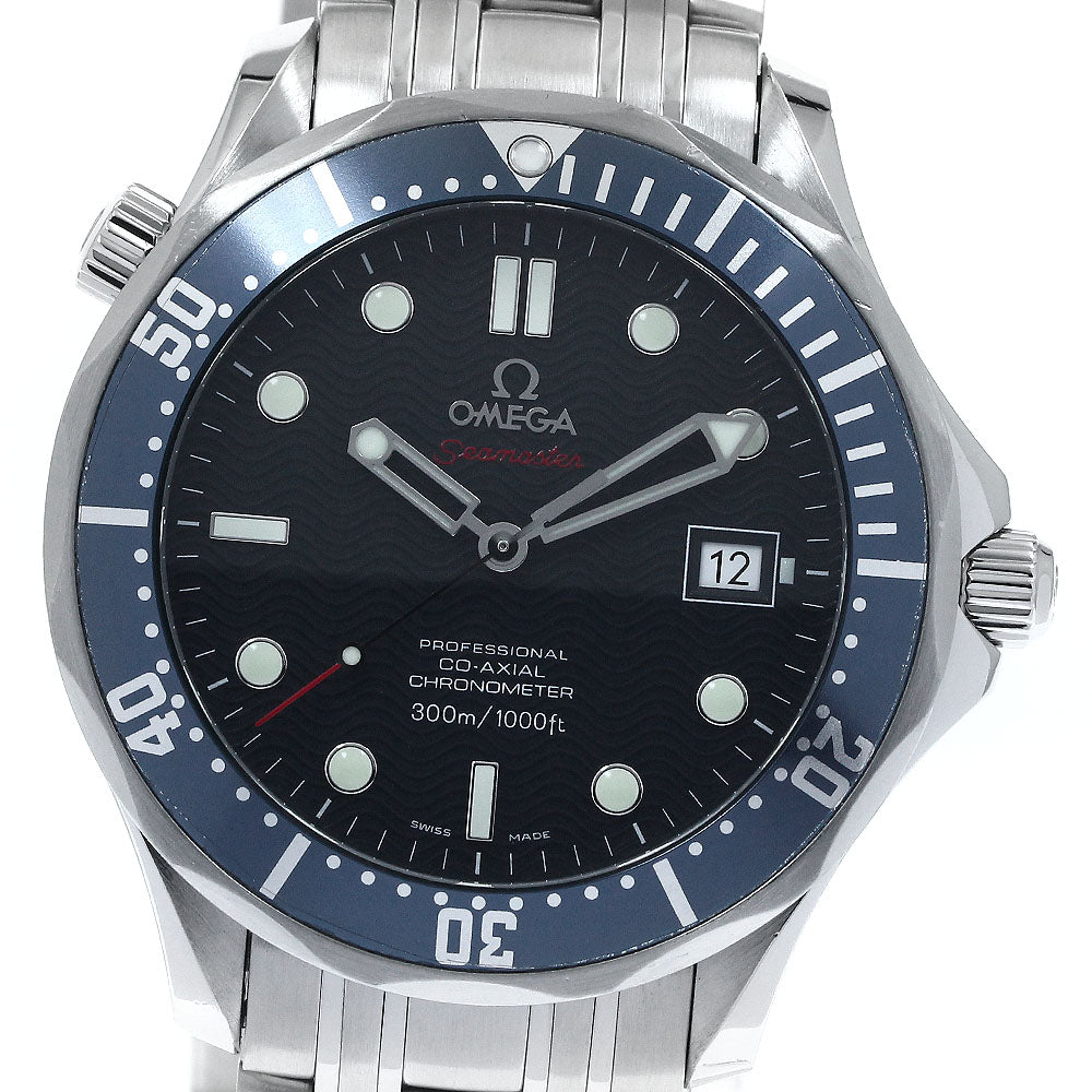 OMEGA Seamaster300 2220.80 Date Co-Axial Navy Dial Automatic Men's Watch_877529