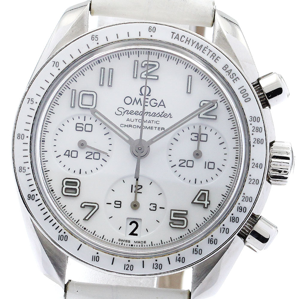 OMEGA Speedmaster 324.33.38.40.04.001 Date Chronograph white Dial Automatic Ladies Watch_877660