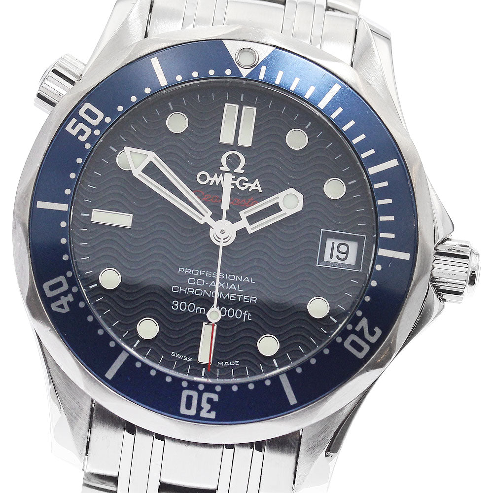 OMEGA Seamaster300 2222.80 Date Co-Axial Navy Dial Automatic Boy's Watch_877767