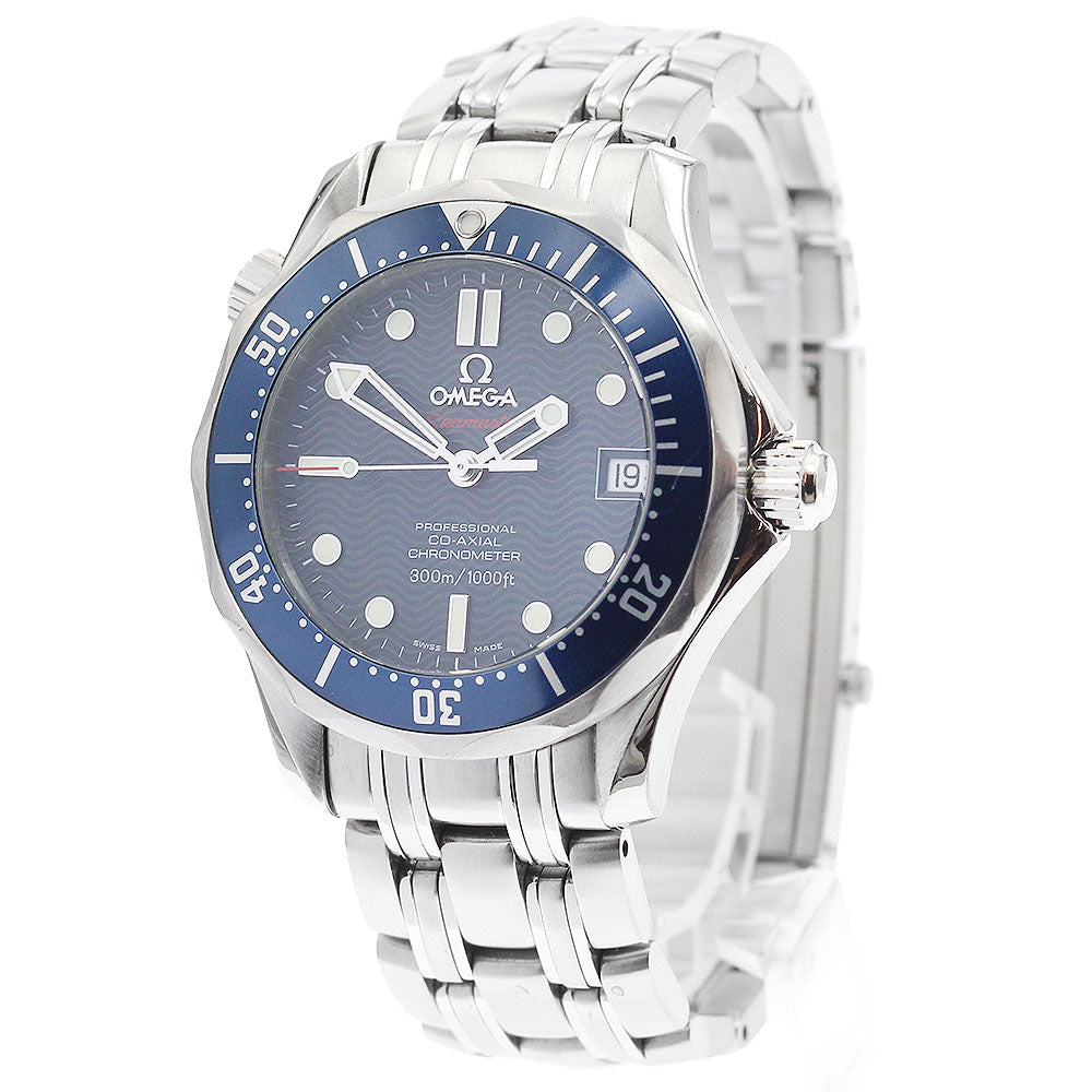 OMEGA Seamaster300 2222.80 Date Co-Axial Navy Dial Automatic Boy's Watch_877767