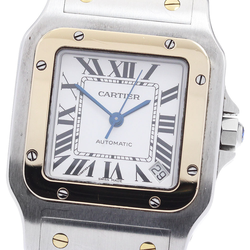 CARTIER Santos Galbee XL W20099C4 Date Silver Dial Automatic Men's Watch_877914