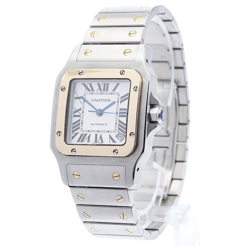 CARTIER Santos Galbee XL W20099C4 Date Silver Dial Automatic Men's Watch_877914