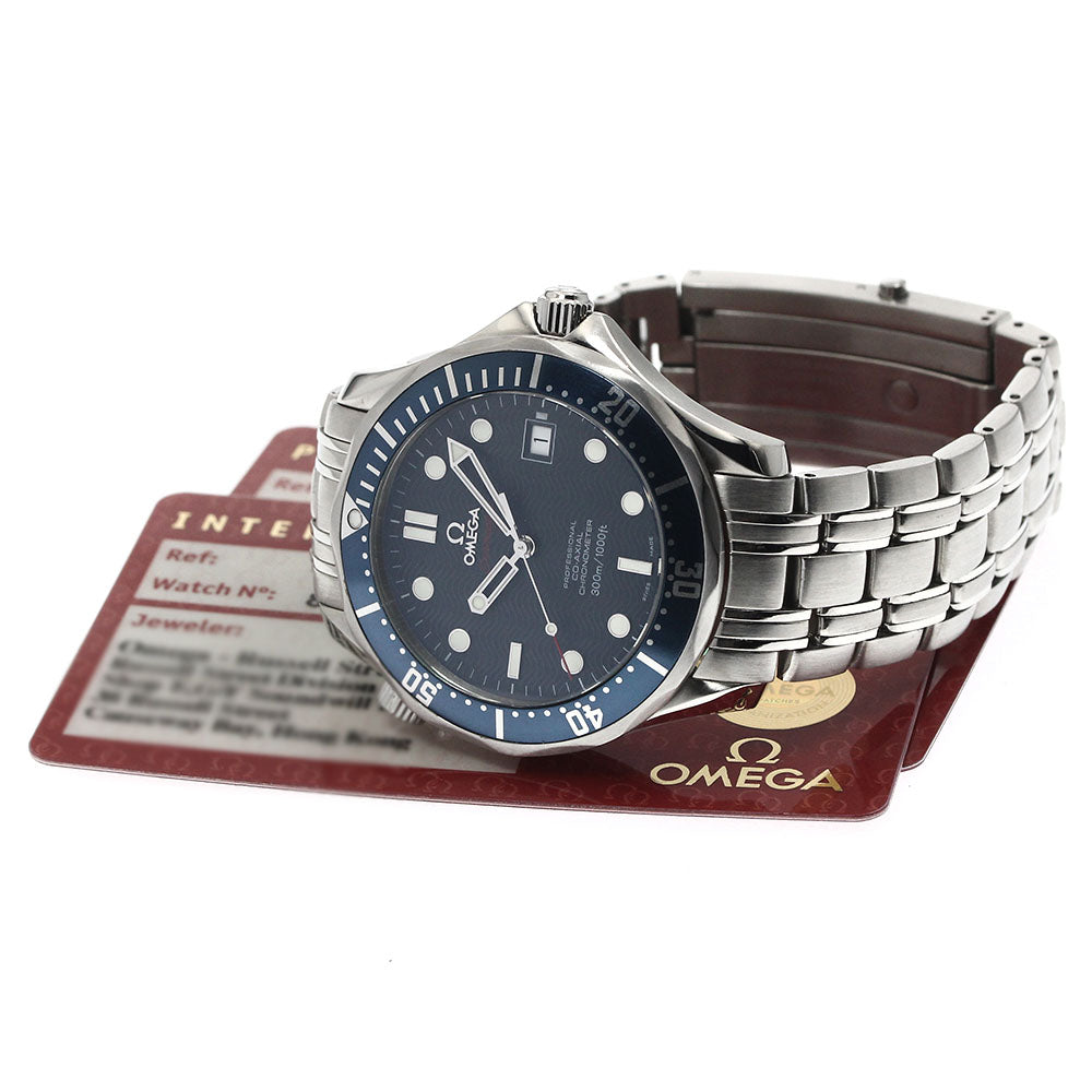 OMEGA Seamaster300 2220.80 Date Co-Axial Navy Dial Automatic Men's Watch_878034