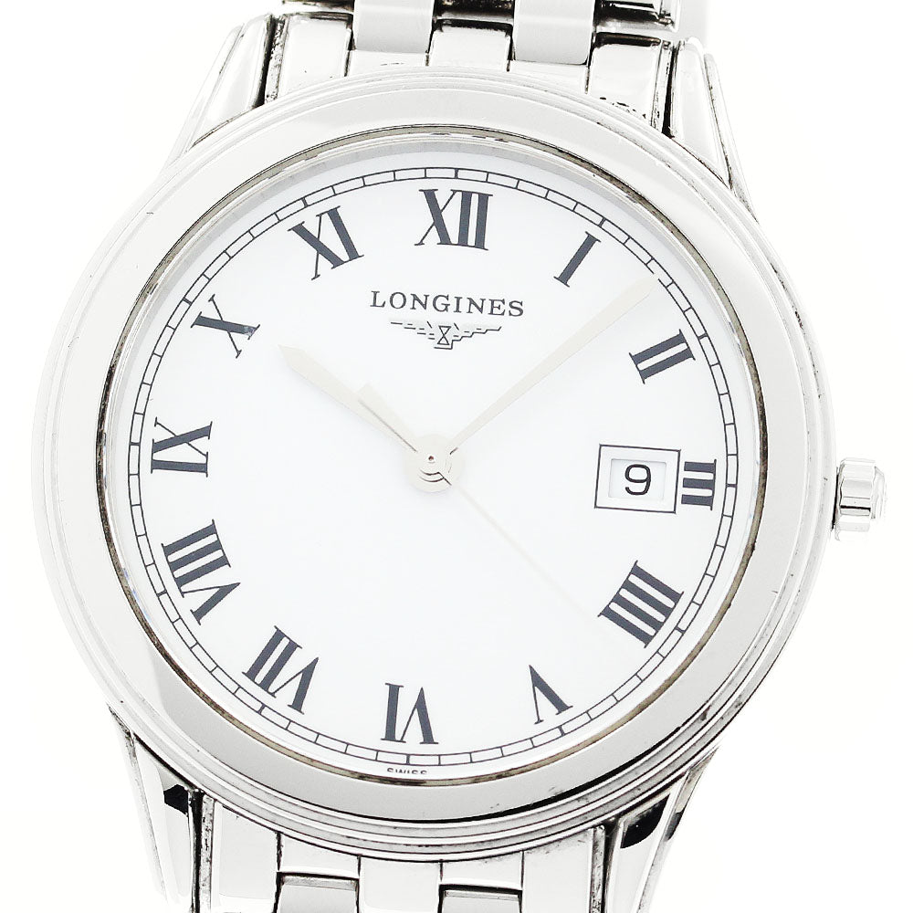 LONGINES Flagship L4.716.4 Date White Dial Quartz Men's Watch_878695