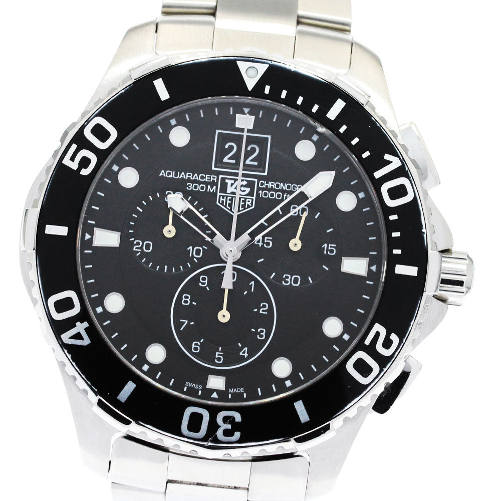 TAG HEUER Aqua racer CAN1010 Chronograph black Dial Quartz Men's Watch_878745
