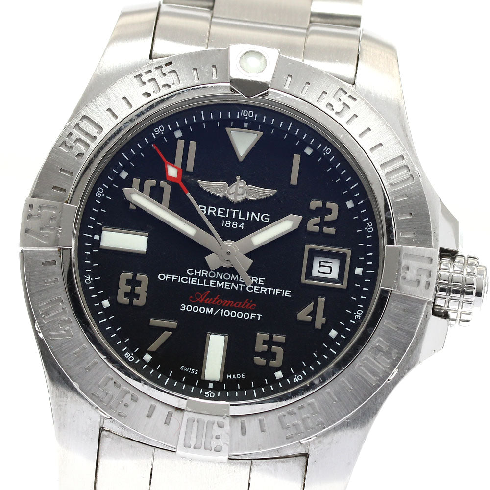BREITLING Avenger II Seawolf A17331 Date black Dial Automatic Men's Watch_879026