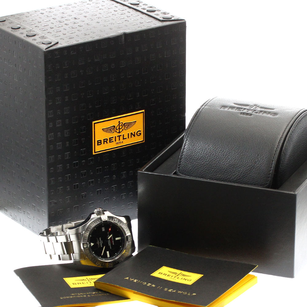 BREITLING Avenger II Seawolf A17331 Date black Dial Automatic Men's Watch_879026