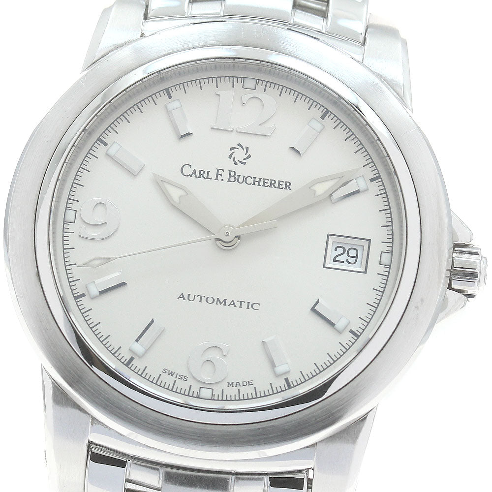CARL F.BUCHERER 2824.620 Date Silver Dial Automatic Men's Watch_879295