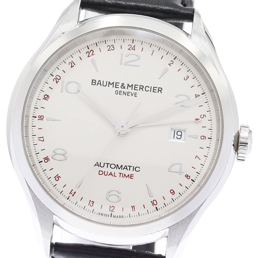 Baume & Mercier Clifton 65730 GMT date Silver Dial Automatic Men's Watch_880043