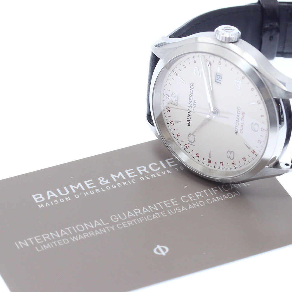 Baume & Mercier Clifton 65730 GMT date Silver Dial Automatic Men's Watch_880043
