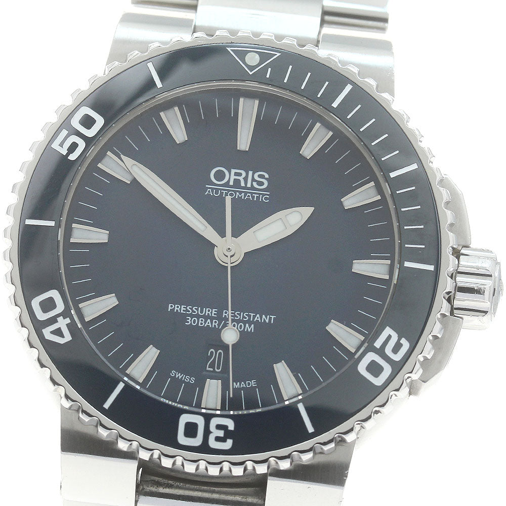 ORIS Aquis 01 733 7653 4155 Date Navy Dial Automatic Men's Watch_880064