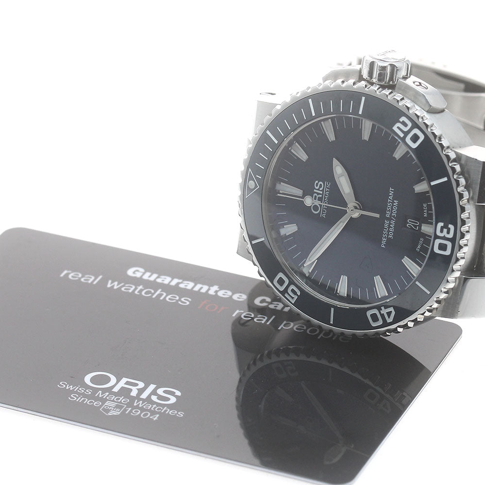 ORIS Aquis 01 733 7653 4155 Date Navy Dial Automatic Men's Watch_880064