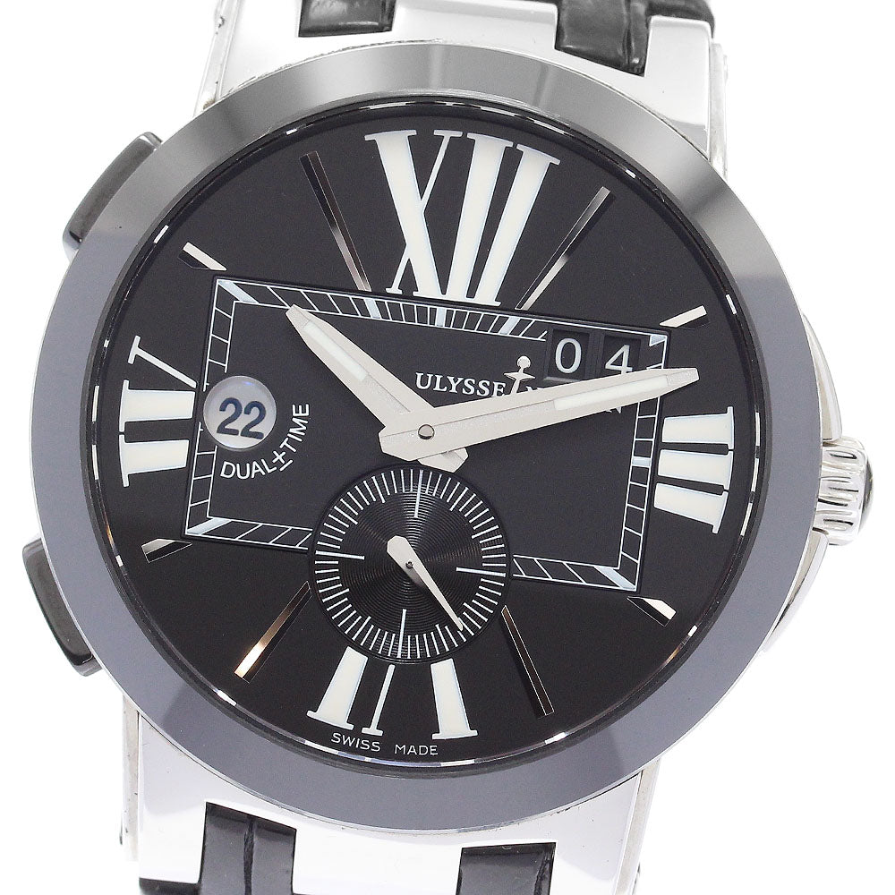 Ulysse Nardin Executive dual time 243-00 black Dial Automatic Men's Watch_881673