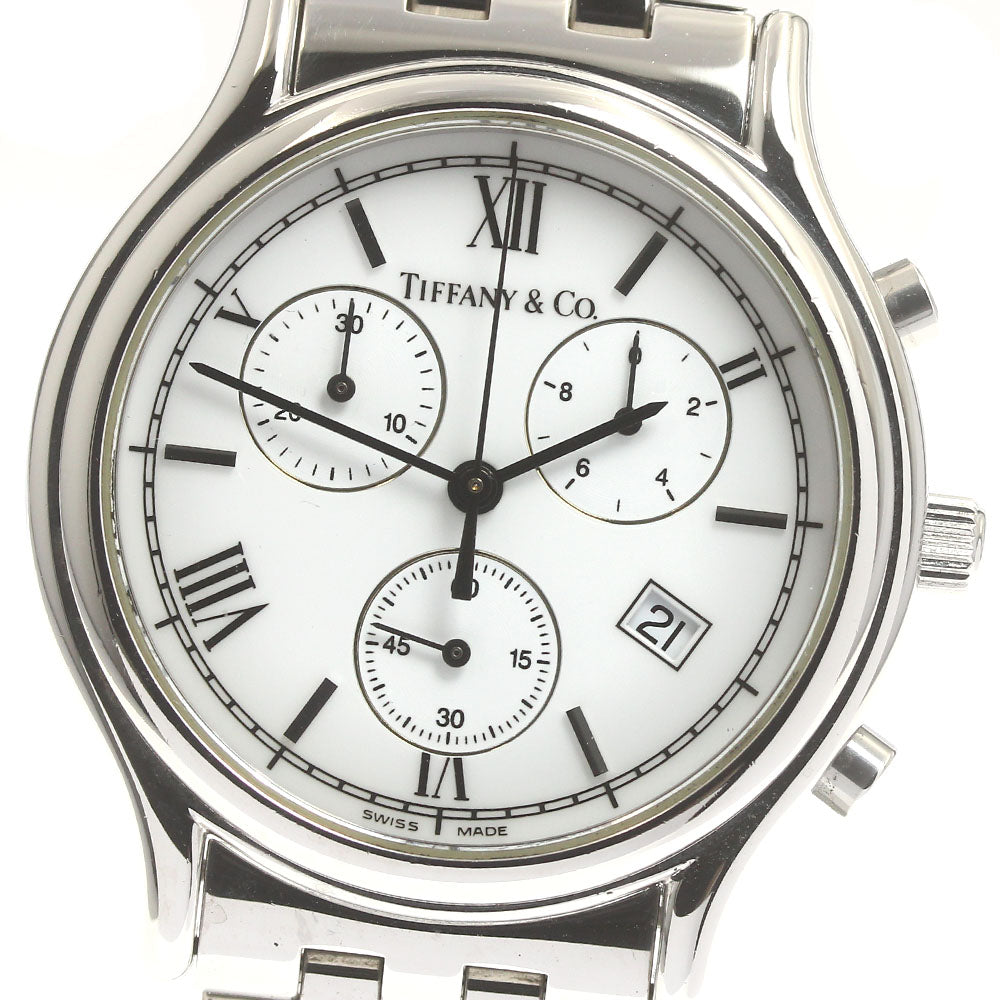 TIFFANY&Co. Classic Chronograph White Dial Quartz Men's Watch_882071