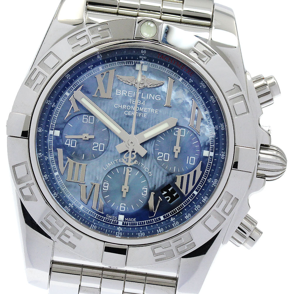 BREITLING Chronomat 44 AB0110 Japan exclusive blue shell dial Blue shell Dial Automatic Men's Watch_882689